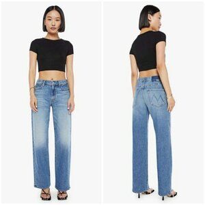 💕MOTHER SUPERIOR💕 Lil' Mid-Rise Tunnel Vision Sneak Jeans I'm A Winner 30 NWOT